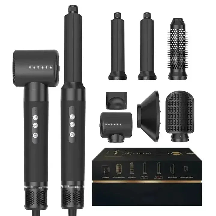 7 in 1 Hair Dryer Hot Comb Set Professional Curling Iron Hair Straightener Styling Tool For Dyson Airwrap High Speed Hair Dryer Halalzen