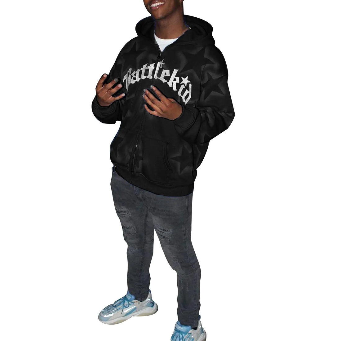 Men'S And Women'S Fashion Casual Star Y2k Gothic Clothes Retro Streetwear Pattern Pullover Casual Fashion For Men Harajuku