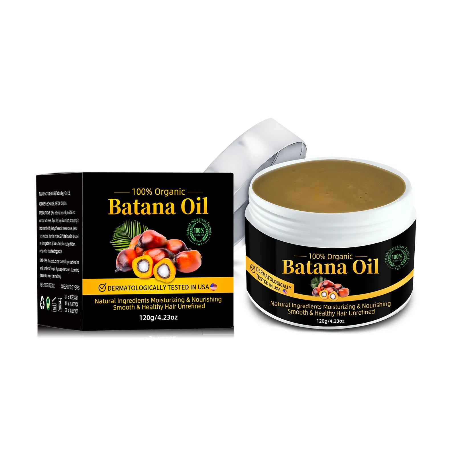 Batana Hair Oil Nourishes Scalp Moisturizes to Reduce Split Ends and Hair Loss Natural Botanical Hair Treatment Oil