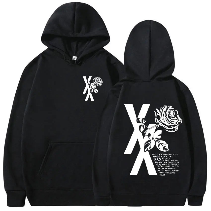 Rapper Mgk Lost Tour 2025 Print Hoodie Men Women Casual Autumn/Winter Fashion Sweatshirt Fleece Clothing Oversized Retro Hooded