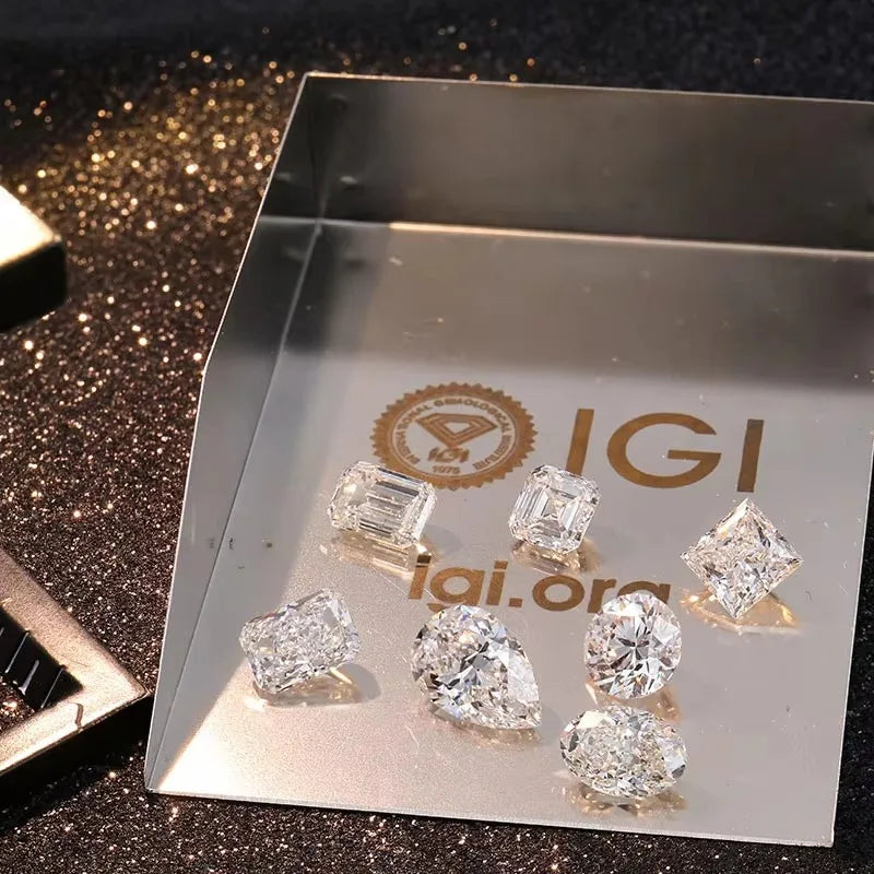 Messi Jewelry With IGI Certificate Lab Grown Diamonds Cushion HPHT CVD 1ct 1.5ct 2ct 3ct 5ct Laboratory Diamond Wholesales
