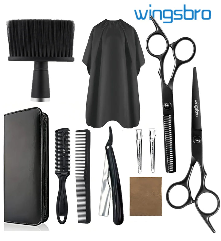 6.5" Professional Hair Scissors Set, Hairdressing Scissors Set Unisex Hair Styling Tool Set