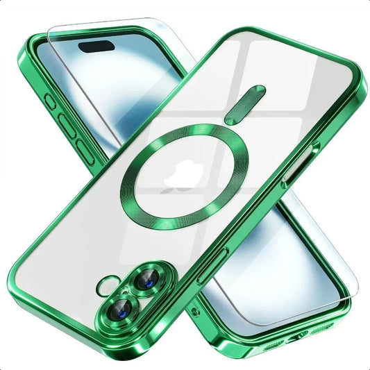 Misea Magnetic for iPhone 16 Case with MagSafe [Never Yellowing] [Military Grade Drop Protection] Full Camera Lens Protector Pl