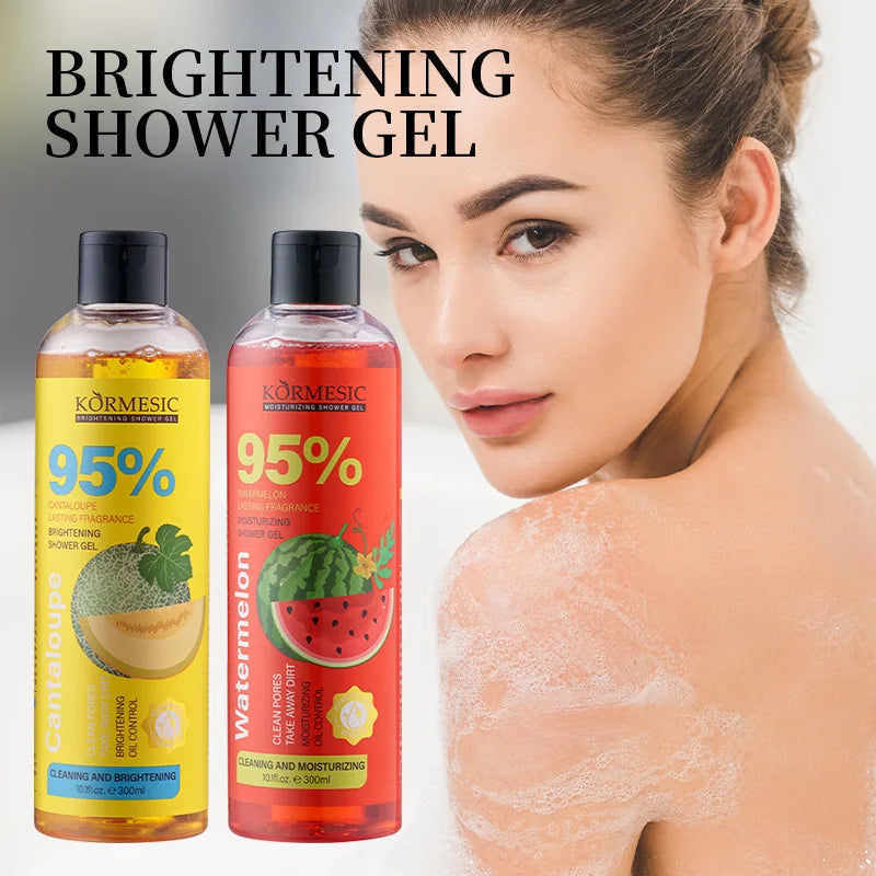 300ml Organic Fruit Infusion Shower Gel Body Lotion Skin Beautifying Wash Bath Brightening Delicate Smooth Care Cream Halalzen