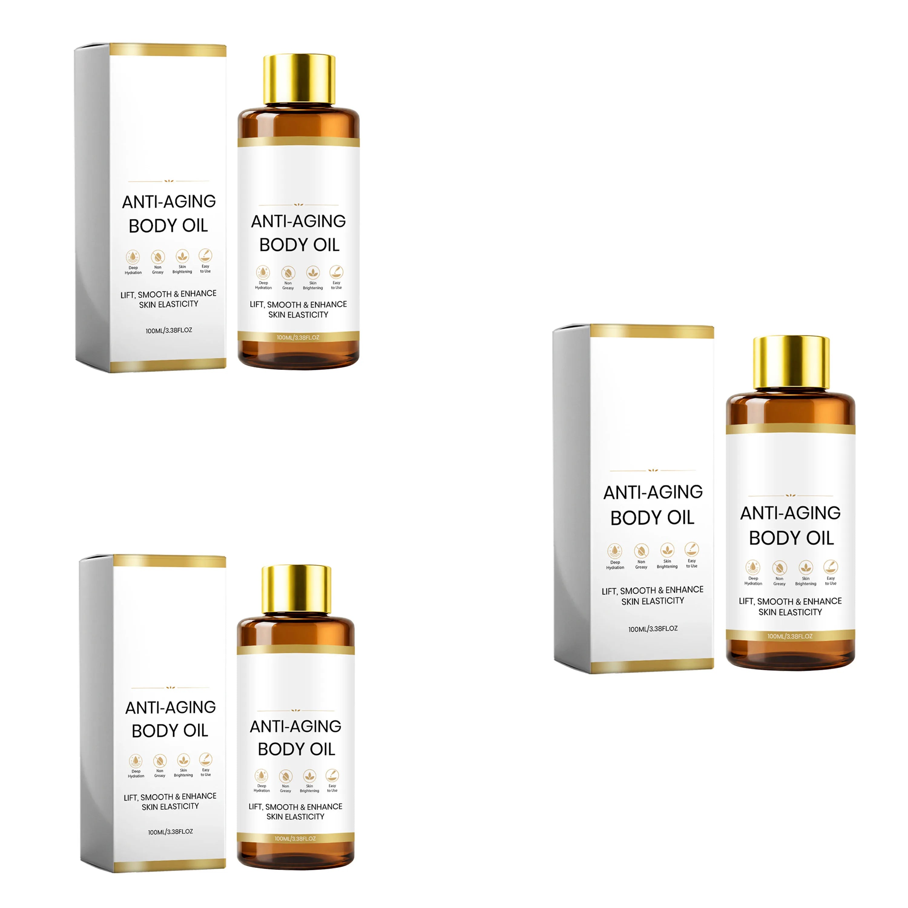 Revitalizing Body Essential Oil, Deeply Moisturizing and Softening Skin, Making It Smooth, Even, and Radiant, lightweight and Ea