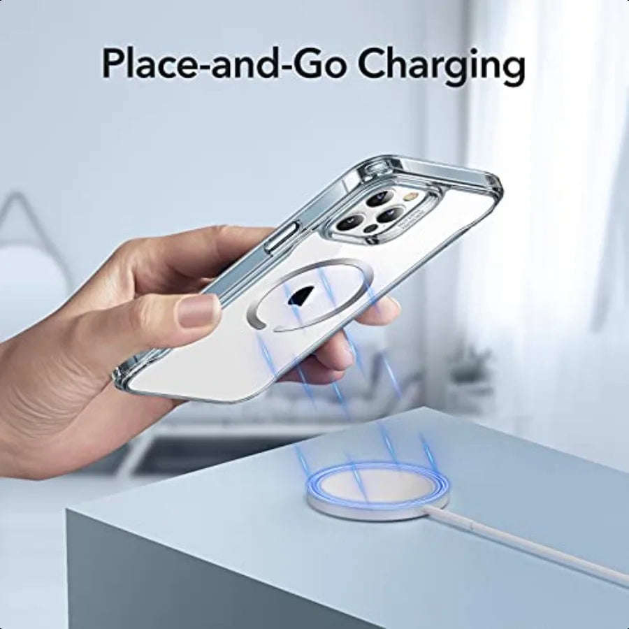 ESR for iPhone 12 Pro Max Case Compatible with MagSafe ScratchResistant Back Grippy Protective Frame Magnetic Phone Case for iP
