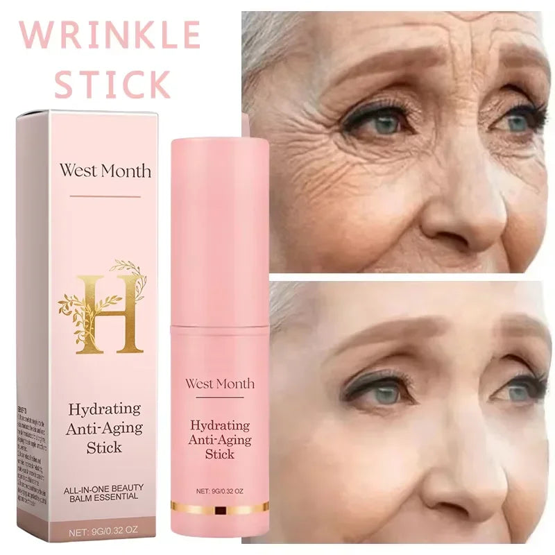 Collagen Wrinkle Removal Multi Bounce Balm Stick Instant Anti-Aging Firming Lift Brighten Facial Dull Skin Moisturizer Cosmetics Halalzen