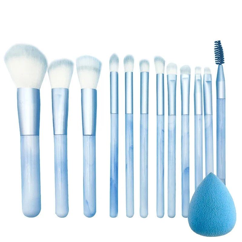 12pcs Professional Makeup Brush Set Premium Synthetic Foundation Concealer Powder Eyeshadow Blush Brushes Hygienic Beauty Tools Halalzen