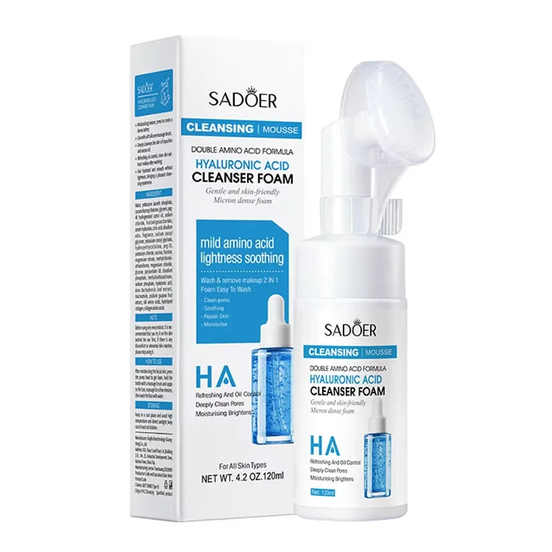 Facial Cleanser Face Wash Foam Face Massasge Facial Hydrating Moisturizing Skin Products Mossee Cleansing Care Halalzen
