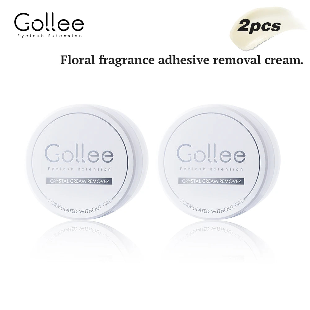 Gollee Eyelash Glue Remover Quick Unloading Adhesive Fragrance of Flowers Professional Cream Remover for Eyeslashes Makeup Tools