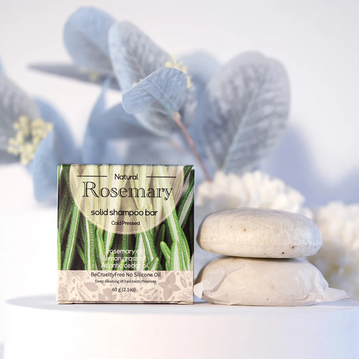 XF+60g Rosemary Essential Oil Shampoo Soap Natural Herbs Relax Care Repair Moisturizing Function Home Halalzen
