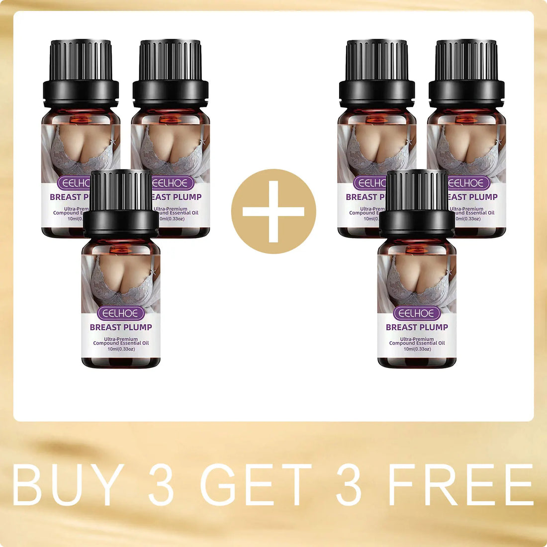EELHOE Breast Enlargement Oil Breast Growth Hormone Strengthen Skin Elasticity Moisturizing Skin Care Body Firming Massage Oil