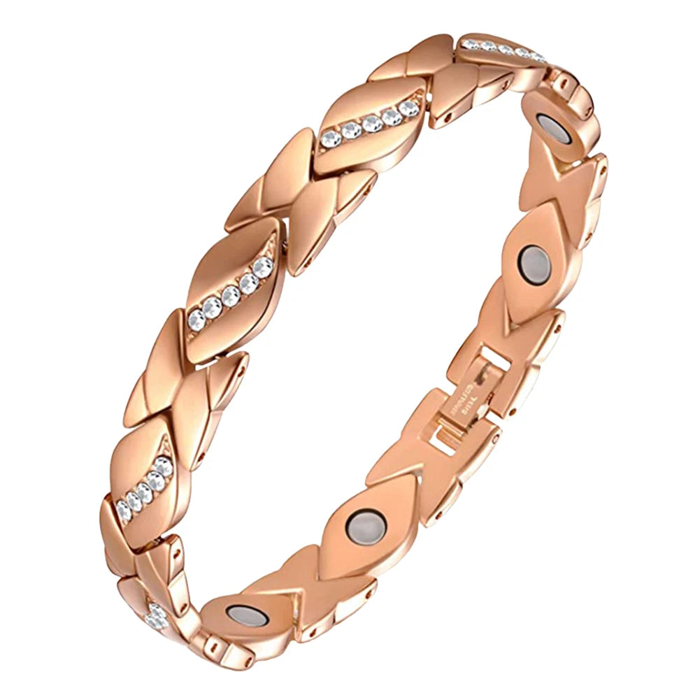 Ultra Magnetic Copper Bracelets with 3500 Gauss Magnets – Health Care Jewelry Gift for Men & Women