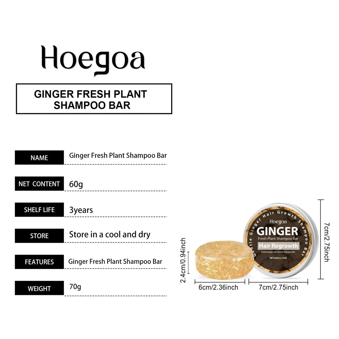 Ginger Shampoo Soap Deep Nourish Repairing Damaged Hair Roots Reduce Hair Loss Clean Dandruff Scalp Hair Shampoo Bar Hair Care Halalzen