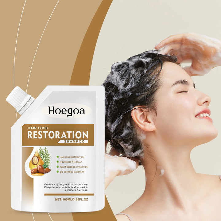 Anti Hair Loss Shampoo Deep Cleansing Scalp Strengthen Roots Improve Dryness Oil Control Fluffy Refreshing Hair Growth Shampoo