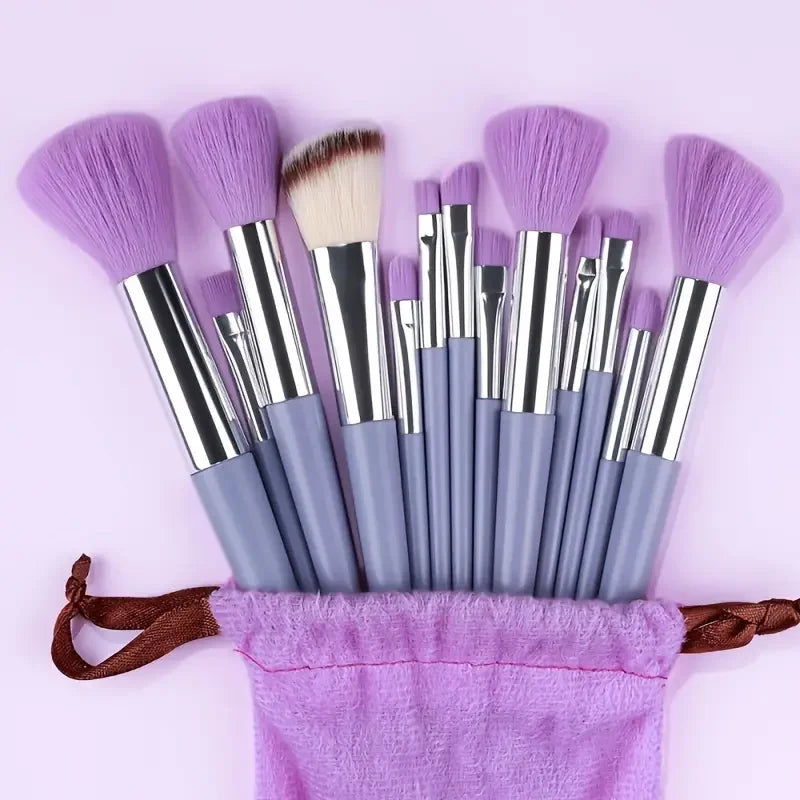 13Pcs Makeup Brushes Set Soft Fluffy Eye Shadow Highlighter Concealers Brush Blush Loose Powder Brush Blending Women Beauty Tool