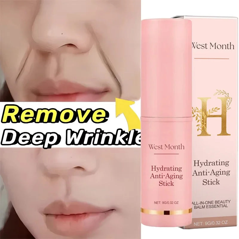 Collagen Wrinkle Removal Multi Bounce Balm Stick Instant Anti-Aging Firming Lift Brighten Facial Dull Skin Moisturizer Cosmetics Halalzen
