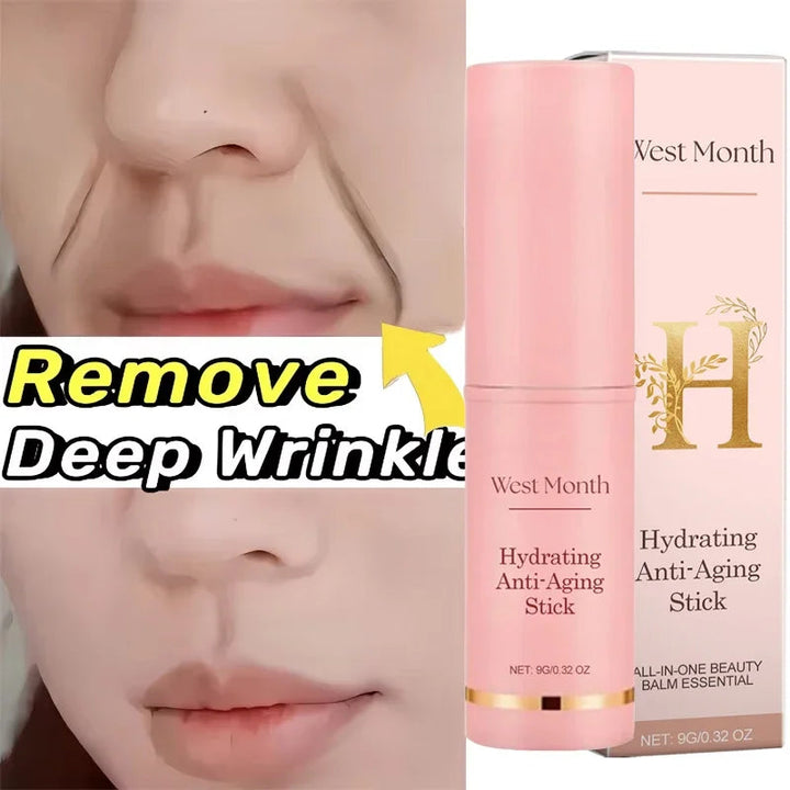 Collagen Wrinkle Removal Multi Bounce Balm Stick Instant Anti-Aging Firming Lift Brighten Facial Dull Skin Moisturizer Cosmetics Halalzen