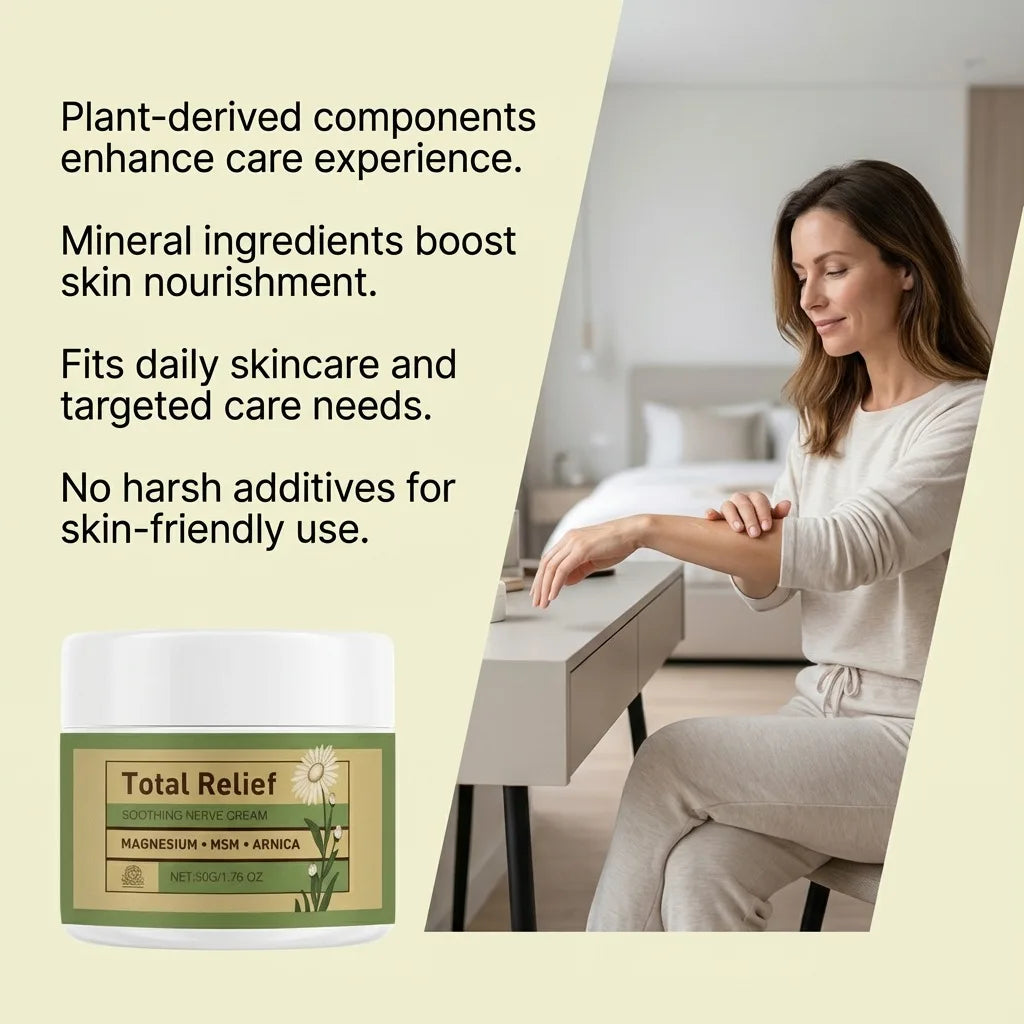 Magnesium Soothing Cream Nerves Relief Long-Lasting Hydration Prevent Drying Moisturizing Body Cream