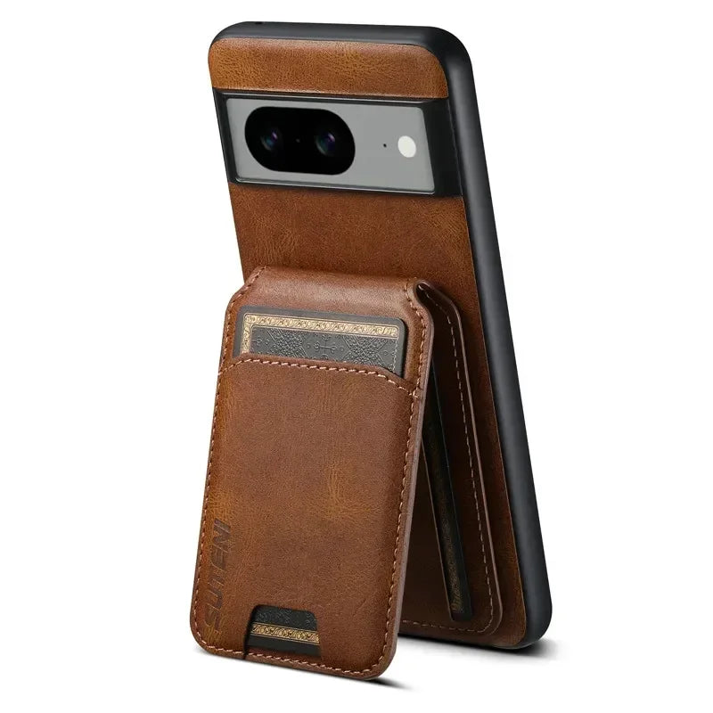 Luxury Wallet Phone Case Card Holder Leather Magnetic Pocket Cover For Google Pixel 9 8 7 6 Pro 6A 7A 8A Protective Phone Shell