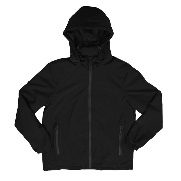 Men's casual hooded jacket, fashionable windbreaker with zipper pocket for winter wear