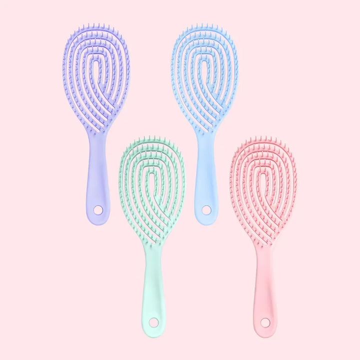 Scalp Massage Combs Hollow Out Hair Brush Hair Styling Detangler Fast Blow Drying Detangling Tool Wet Dry Curly Hair