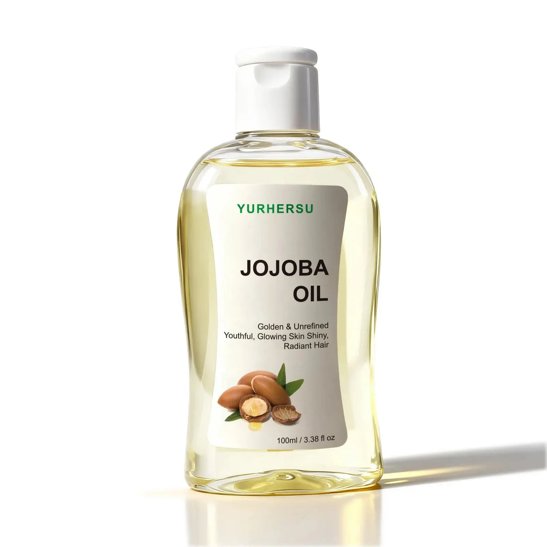 Jojoba Oil for Hair Moisturizing and Repair 100% Pure Dry Damaged Hair Treatment Deep Hydration Anti Frizz Shine 100ml Halalzen