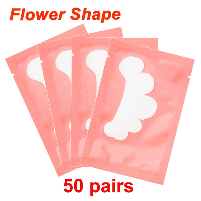 25/50/100Pairs Eye Patches Under Eyelash Pads for Building Paper Patches Lint Free Stickers for False Eyelashes LAUKISS