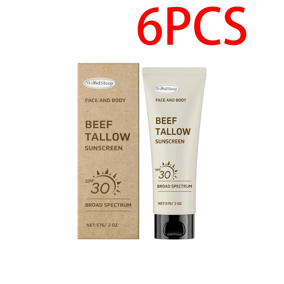 Tallow SPF30 Sunscreen Defense UV Rays Broad Protection Prevent Sunburn Summer Outdoor sports UV Isolation Moisturizing Halalzen