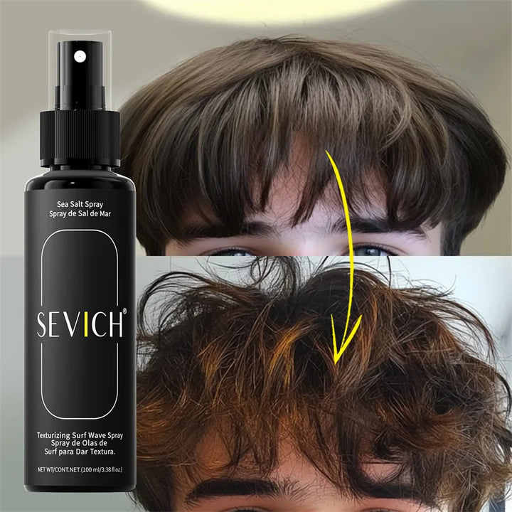 100ml Natural Sea Salt Spray for Men Salt Water Hair Mist Hair Volumizing Thickness Wave Curls Seasalt Hair Spray Styling Mist