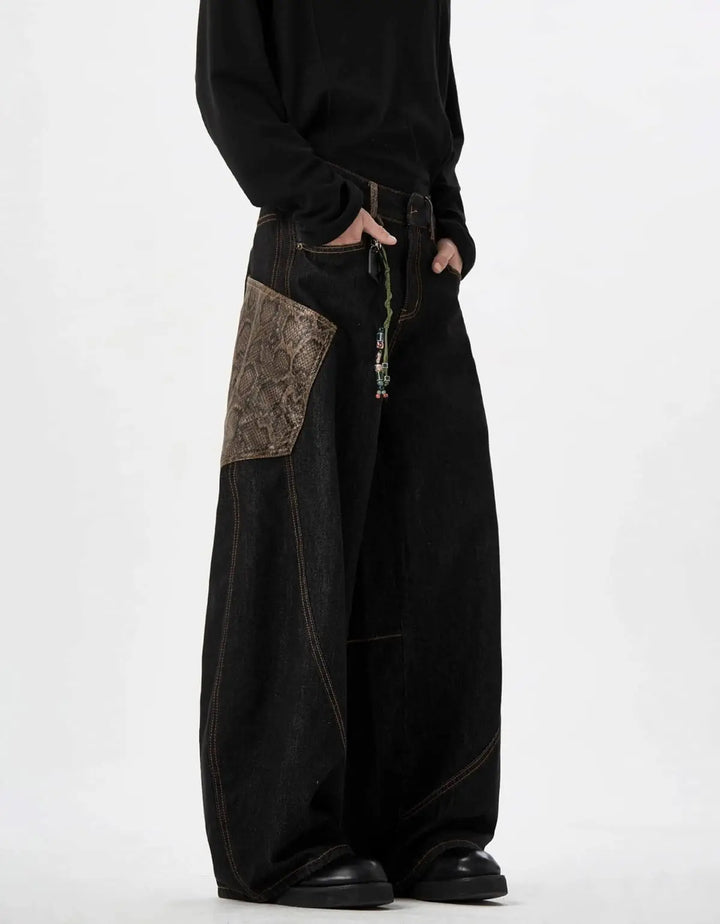 Jeans larghi Y2k per uomo e donna, pantaloni ampi a gamba larga stile skater grunge, vestibilità comoda, jeans a tubo, pantaloni di tela denim hip hop, abbigliamento da strada