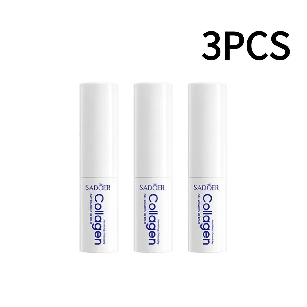 1/3/5/10PCS Collagen Lip Balm Fall And Winter Anti-Cracking Moisturizing Lip Balm Improve Hydration Plumping Antiaging
