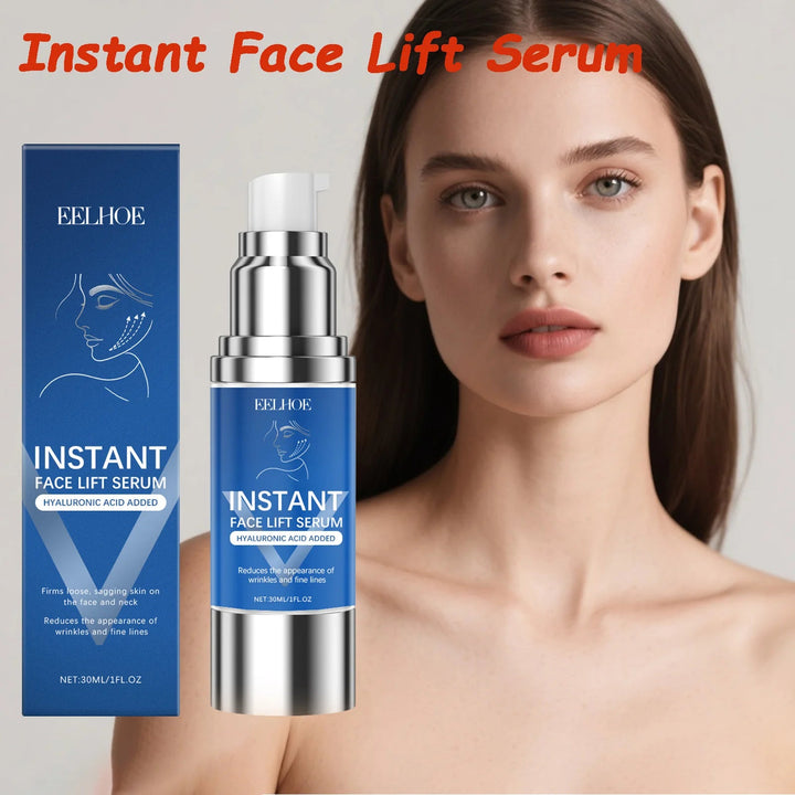 Instant Face Lifting Serum Firming Anti-Wrinkle Deep Moisturizing Brightening Smoothing Fade Fine Lines Tightening Essence Halalzen