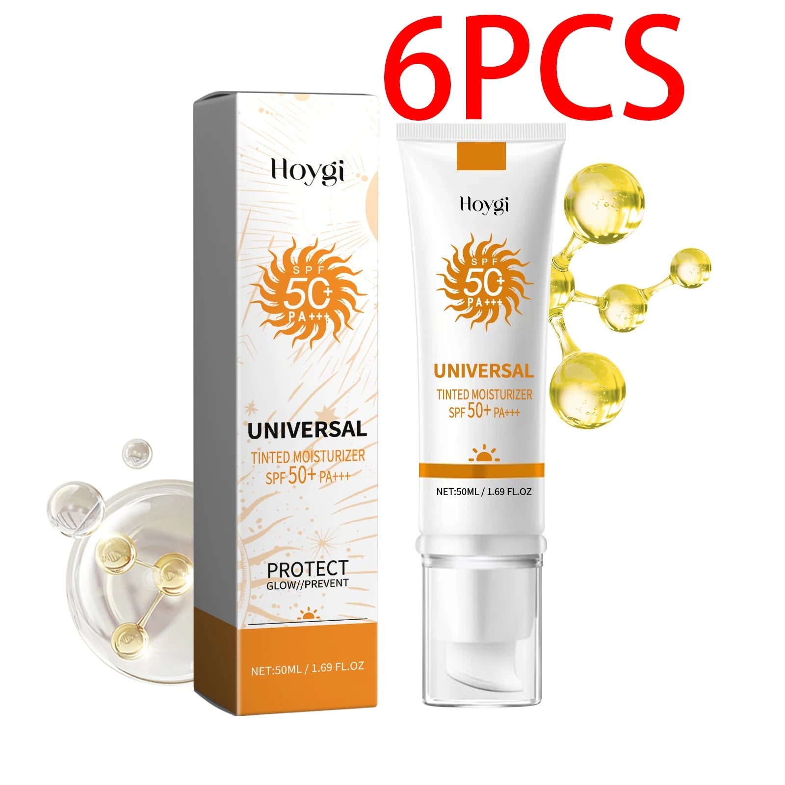 Hoygi Sunscreen whitening face sunscreen isolation makeup base moisturizing refreshing UV sunscreen Skin Whitening Cream Halalzen