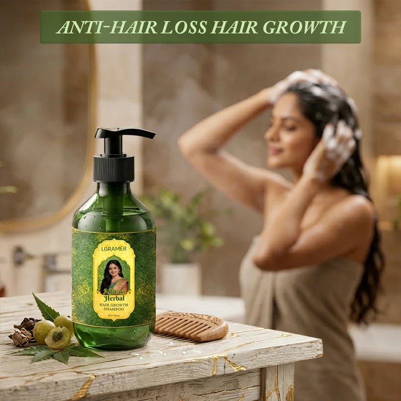Shampoo Anti-Hair Loss & Hair Regrowth Strengthens Hair Controls Oil Refreshes Adds Volume Scalp Care Products for Family 300ml