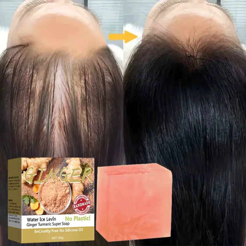 Turmeric Super Soap Shampoo Cold Process Soap Shampoo Shampoo Bar Pure Plant Shampoo Shampoo Hair Treatment Halalzen