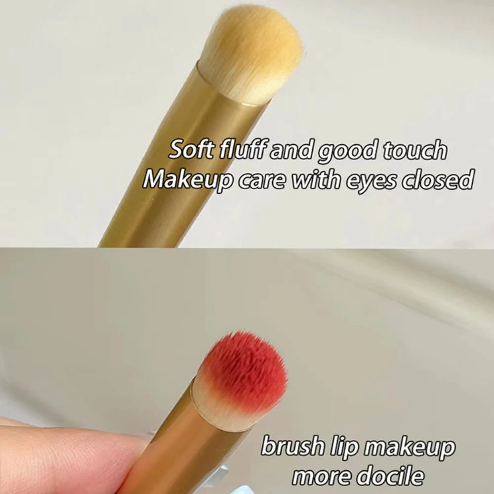 GECOMO Round Head Lip Brush Lipstick Coloring Smudge Brush Concealer Brush Lip Makeup Brush Multi-function Beauty Tool Halalzen