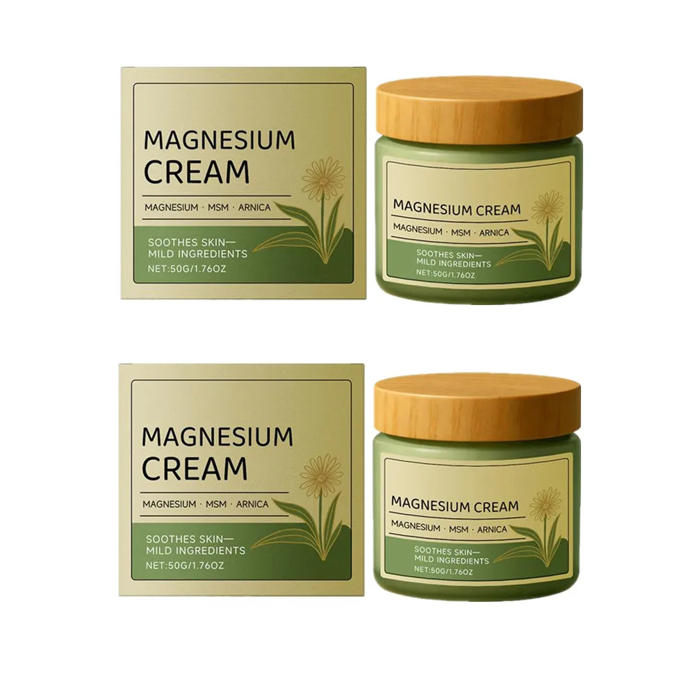 Magnesium Soothing Body Cream - Relieves Tension & Muscle Discomfort, Deep Moisturizing Joint Relief Cream for All Skin Types