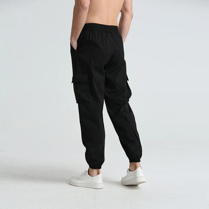 Men s Outdoor Hiking Cargo Pants Lightweight Quick Dry Breathable Trousers with Adjustable Waistband and Pockets