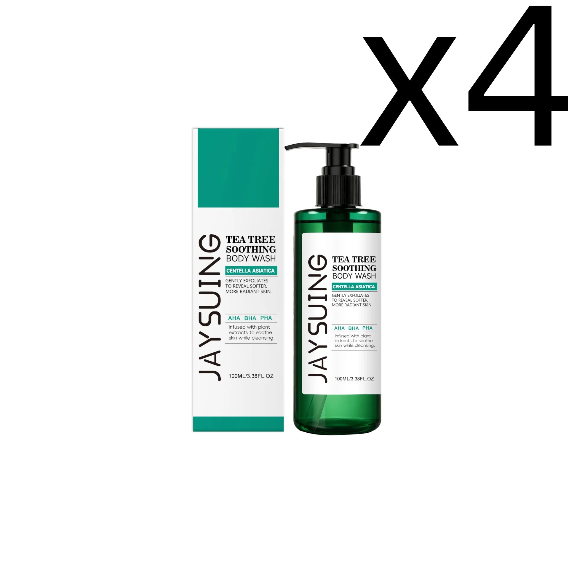 Centella Tea Tree Body Wash Deep Clean Refresh Cool Soothe Sensitive Nourish Calm Skin Discomfort Repair Skin Barrier Shower Gel Halalzen