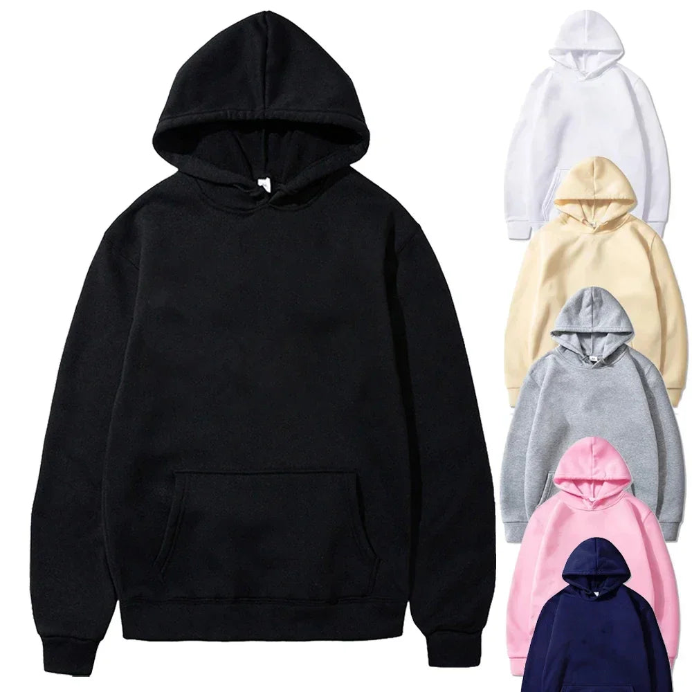 Men's Casual Pullovers Hoodies For Man Spring Autumn Fashion Black Multiple Colour Oversized Sweatshirts Top