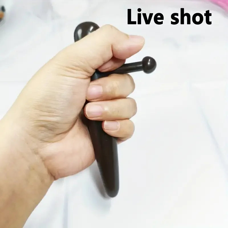 Wood Massage Tool Trigger Point Massage Manual Deep Tissue Massage Thumb Saver Massager for Back Leg Waist Therapists Equipment