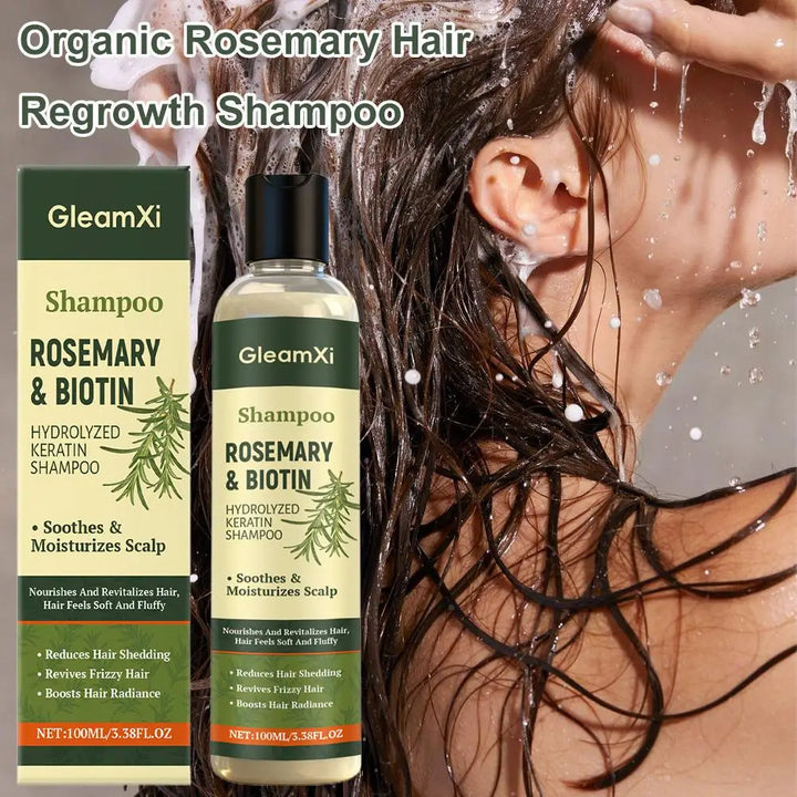 1/2PCS Rosemary Hair Regrowth Shampoo Thickening & Strengthening Shampoo with Hydrolyzed Keratin for Thinning Hair & Hair Loss
