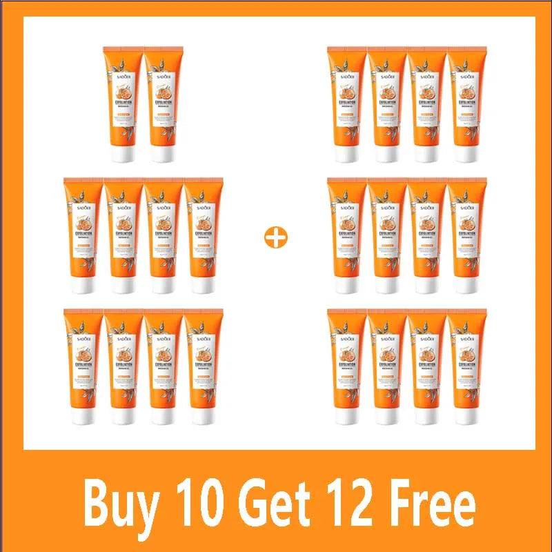 Orange Exfoliating Peeling Gel Facial Scrub Moisturizing Nourish Repair Scrubs Blackhead Removal Face Cleanser Korean Cosmetics Halalzen