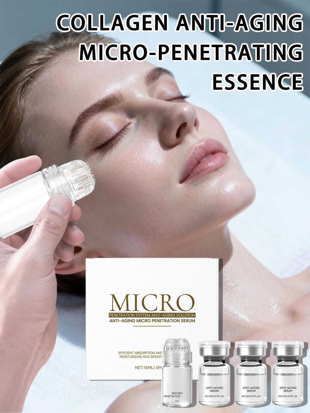 Advanced Collagen Repair Skin Care Set - Firming Lifting Anti-Sagging Hydrating Nourishing Rejuvenating Best Seller Flash Halalzen