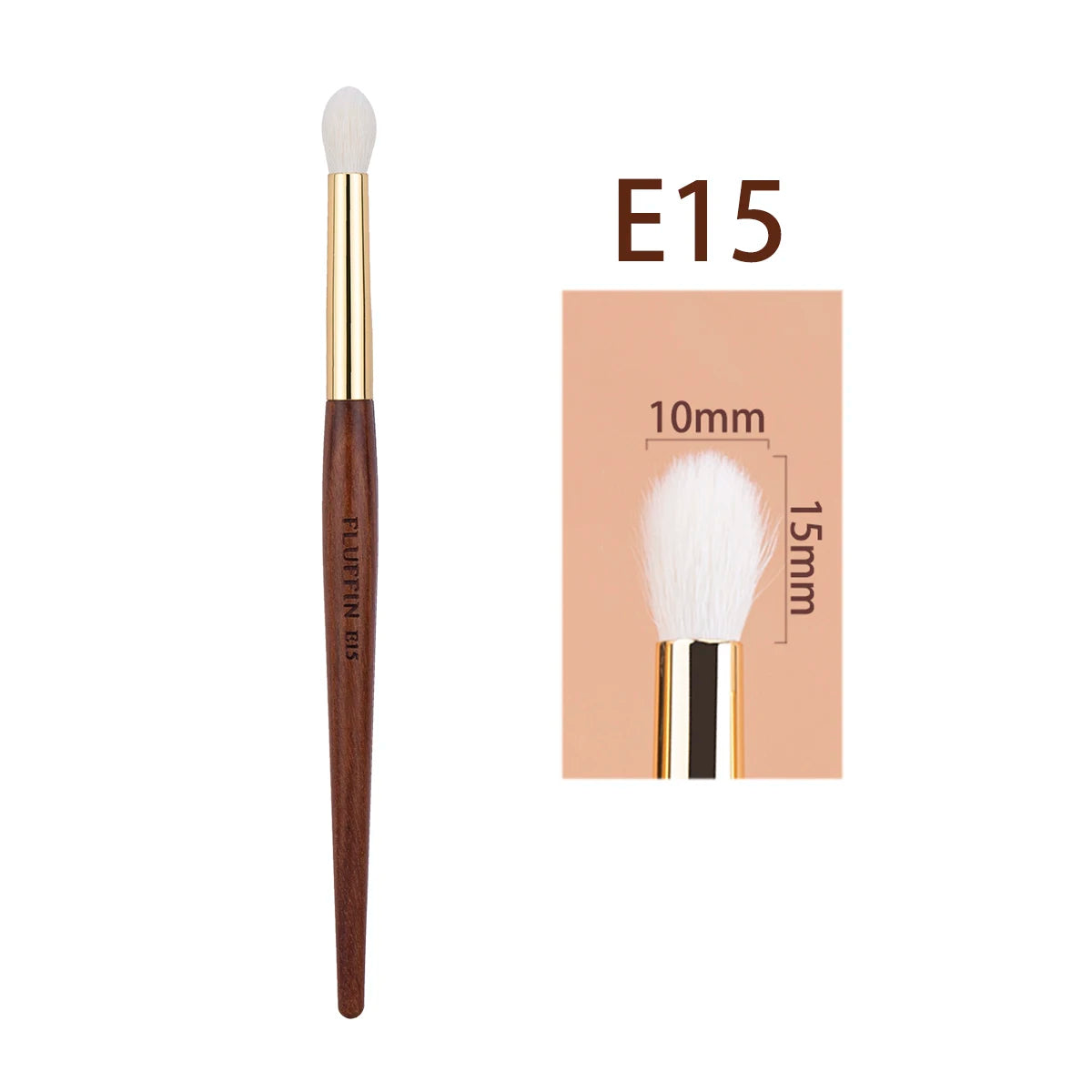 Eyeshadow Crease Brush Goat Hair Flame Nose Shadow Eye Shadow Blending Crease Makeup Brush Copper Rosewood High End Makeup Tool