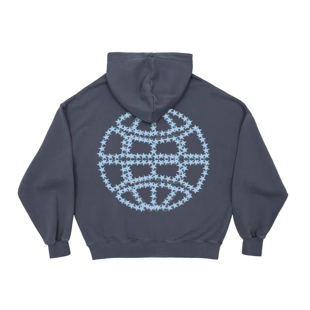 Art Meteor letter patch printed hooded sweatshirt trendy brand loose couple style oversize washed retro street jacket hoodie