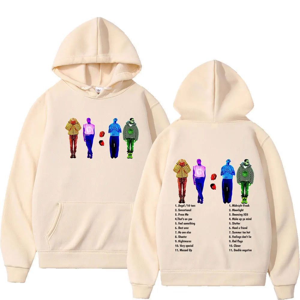 Rapper Chris Brown 11:11 Album Hoodies Men Women Fashion Hip Hop Hooded Sweatshirts Fans Gift Casual Comfort Oversized Pullovers