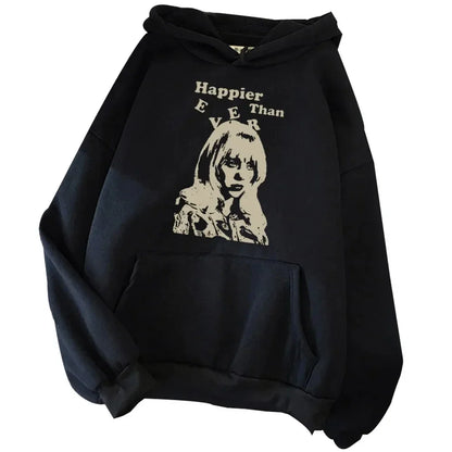 2025  Ever Happy of Ever hooded sweatshirt casual and personalized hooded top hoodie neutral streetwear music album fan gift