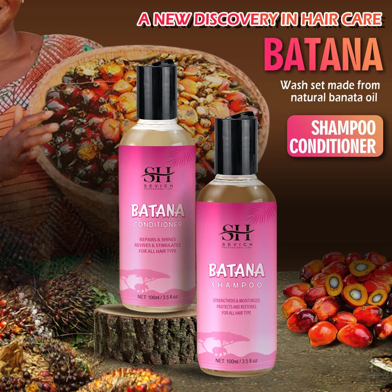 Batana Hair Growth Shampoo Conditioner Set Anti Hair Loss Treatment for Men Women Fast Thicken Regrowth Oil Beauty Health SEVICH Halalzen
